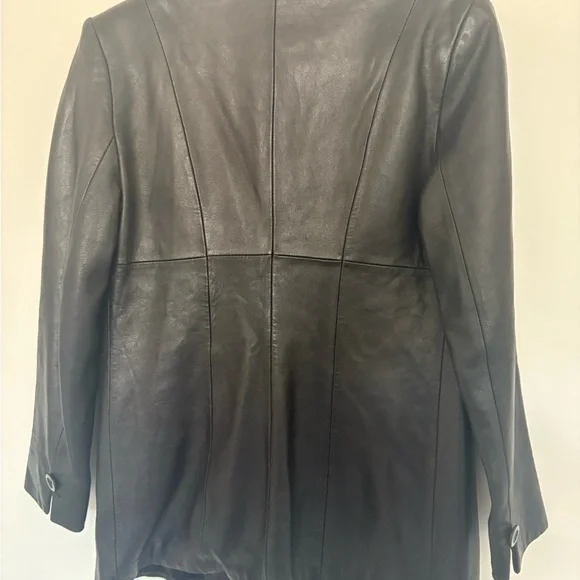 BEBE vintage leather jacket coat XS - Picture 8 of 8